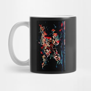 Broken red spider web Mug